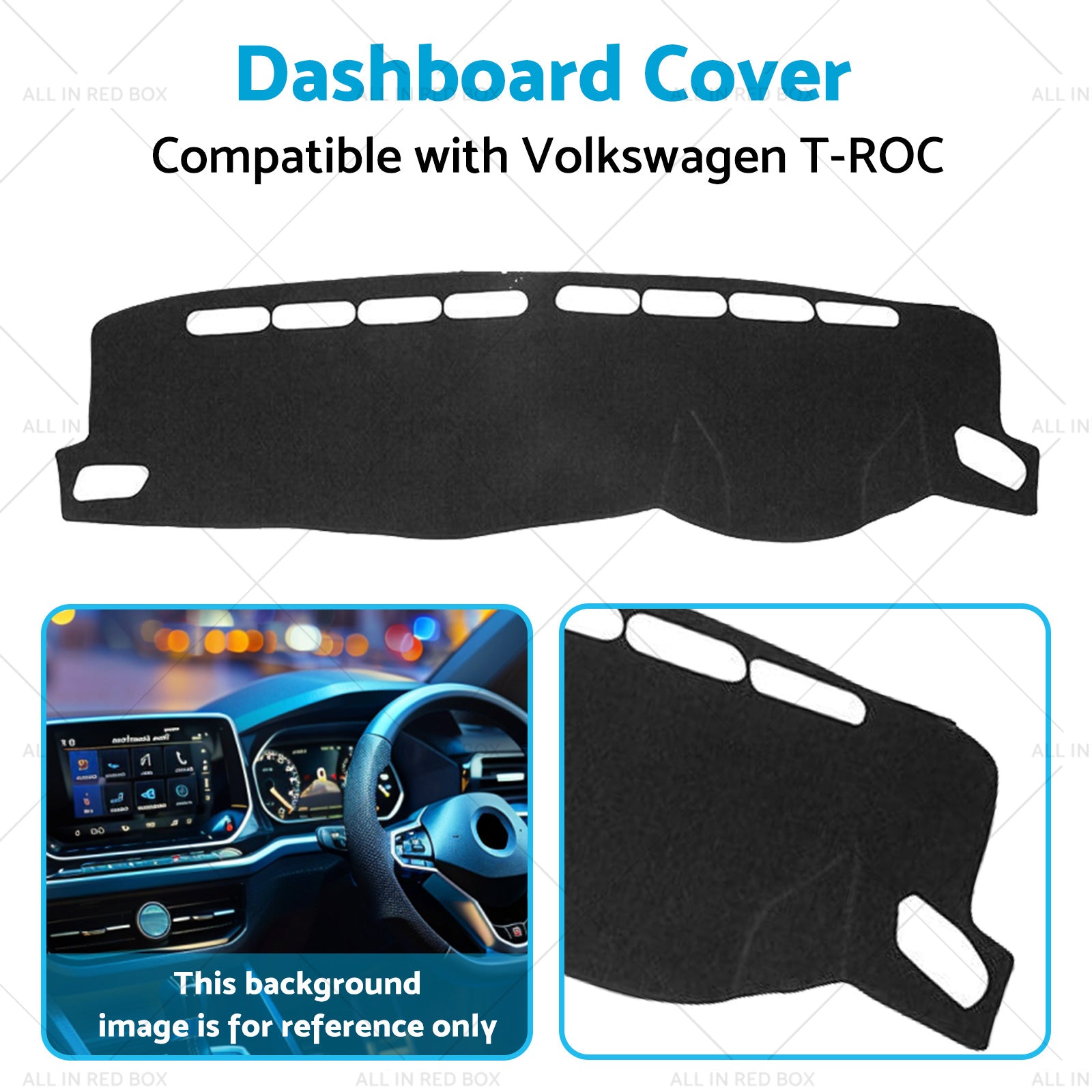 Dash Mat Suitable For Volkswagen VW T-ROC A11 2017-2021 Dashboard Cover Non-Slip-4