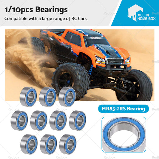 1/10x 5x8x2. 5mm Bearings PTFE Rubber Seals RC 2728 4606 5114 1213 B020 MR85-2RS-0