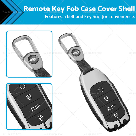 Zinc Alloy Remote Key Fob Case Cover Shell Suitable For Chery Omoda 5 Black-0