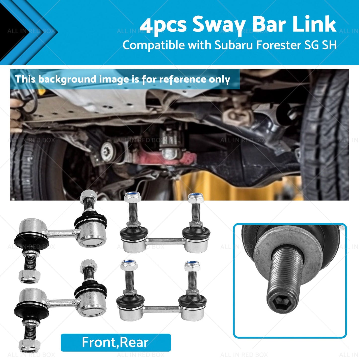 Front&Rear Sway Bar Link Pin Suitable for Subaru Forester SG SH 07/02 - 01/13-0