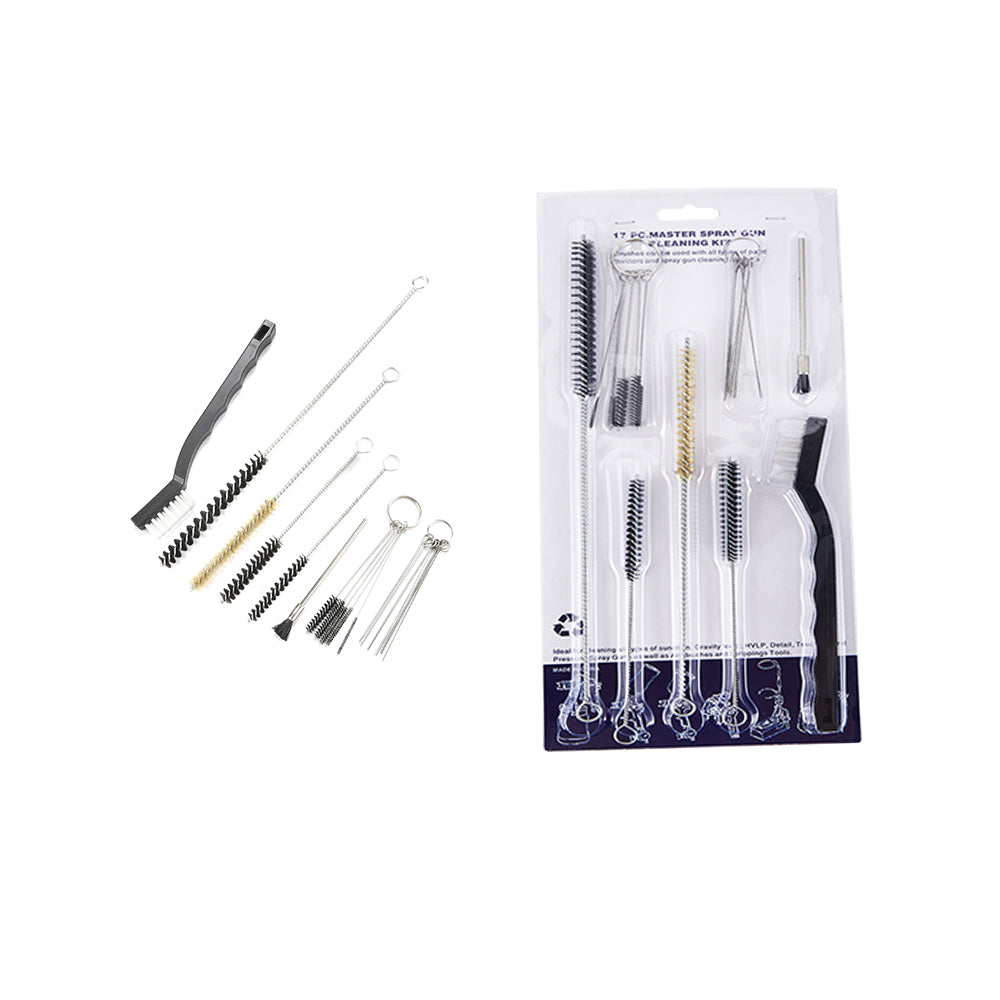 17PCS Spray Gun Cleaning Brush Kit Suitable For All Spray Gun Systems-2