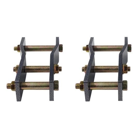 2x Rear Extended Greasable Shackles 2 inch  50mm Lift Suitable For Toyota Hilux KUN26-1