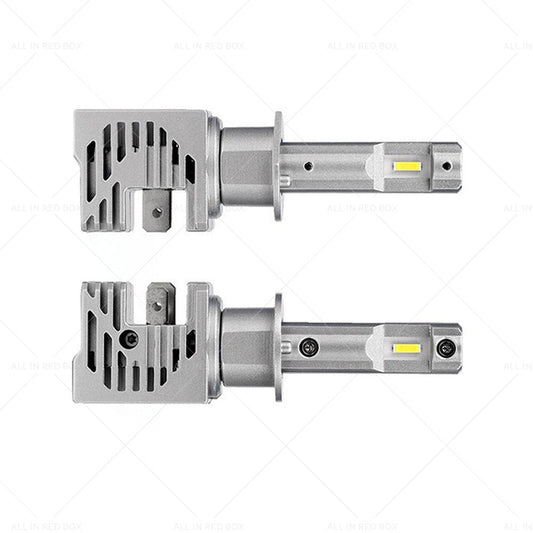 2X H1 LED Car Head light Conversion Globes Beam Canbus Bulb White 6500K High Low-1