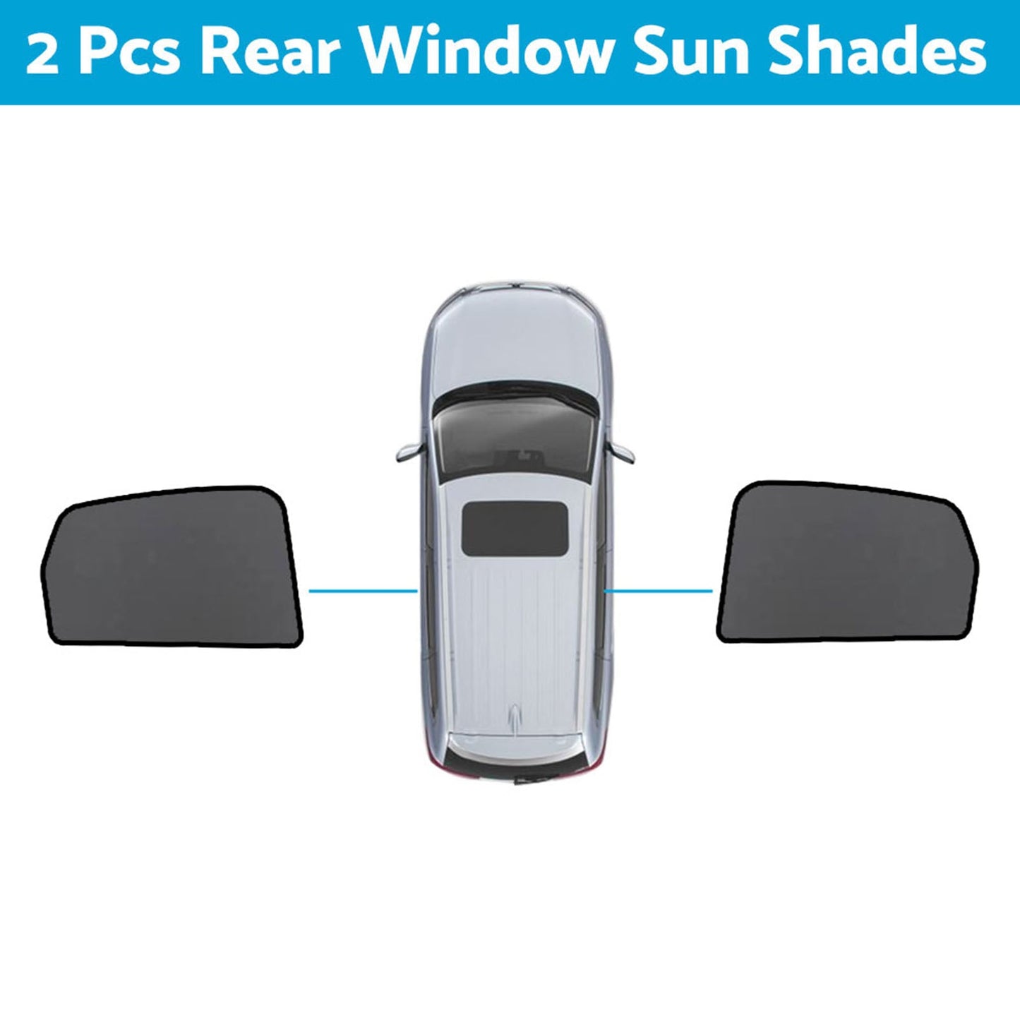 Magnetic Mesh Sun Blind Shades Suitable for Audi Q5 8R 2009–2016 On Front Rear-2