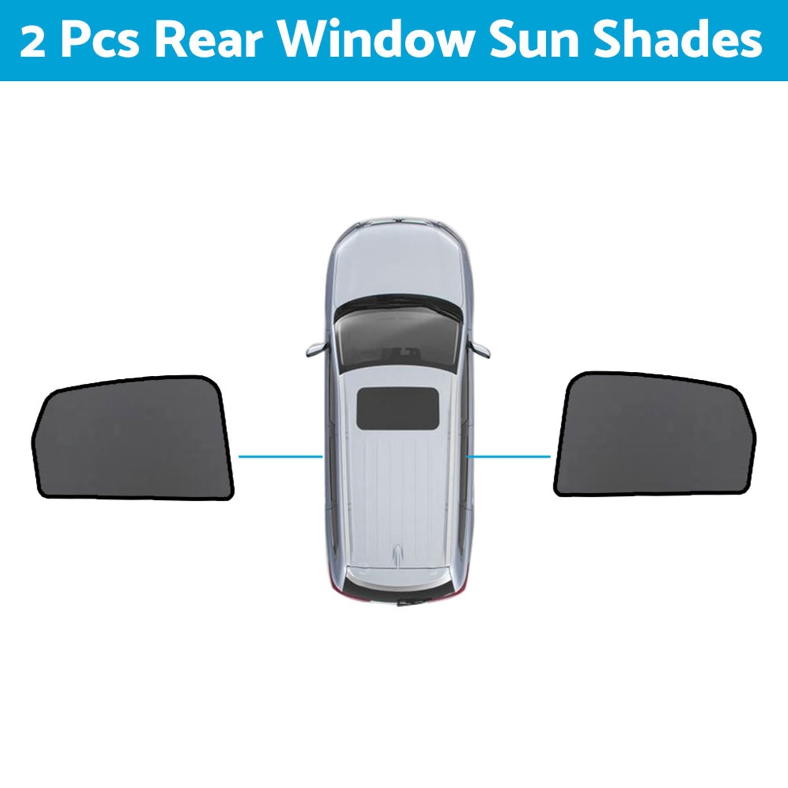 Magnetic Mesh Sun Blind Shades Suitable for Audi Q5 8R 2009–2016 On Front Rear-2