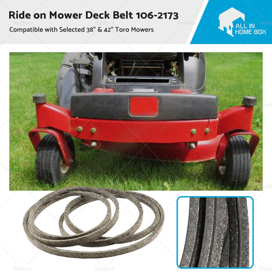 Ride on Mower Deck Belt 106-2173 Suitable For Selected 38 inch   and  42 inch  Toro Mowers-0