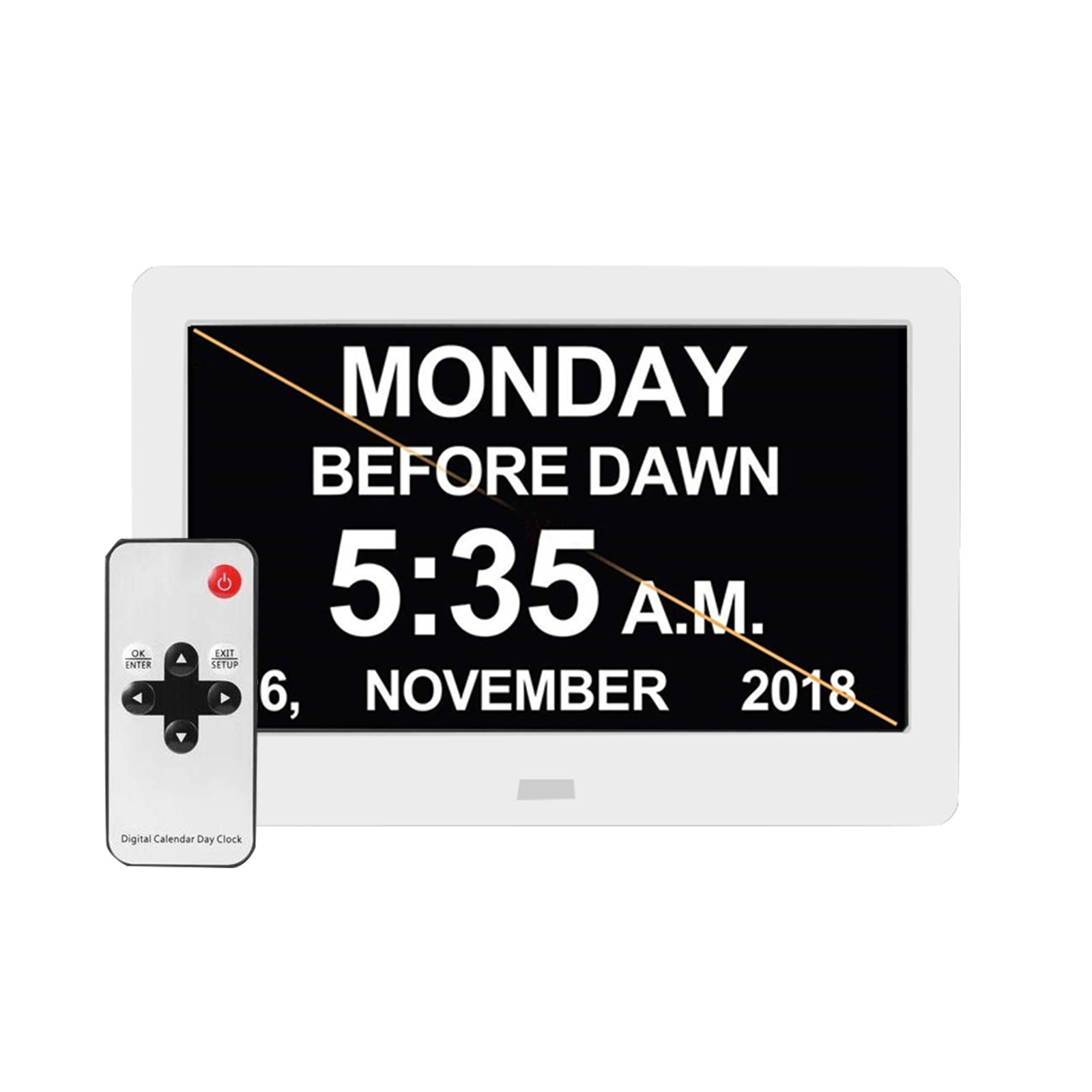 LED Large Digital Day Clock 7  Calendar Dementia Date Week Month Year Time Wall-3