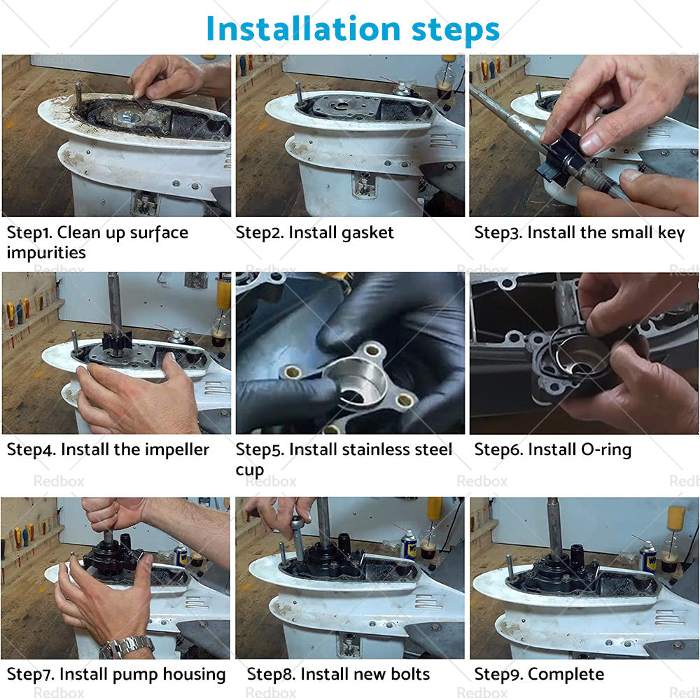 Water Pump Impeller Kit For 20hp 25hp 30hp 35hp Johnson Evinrude outboard 393630-4