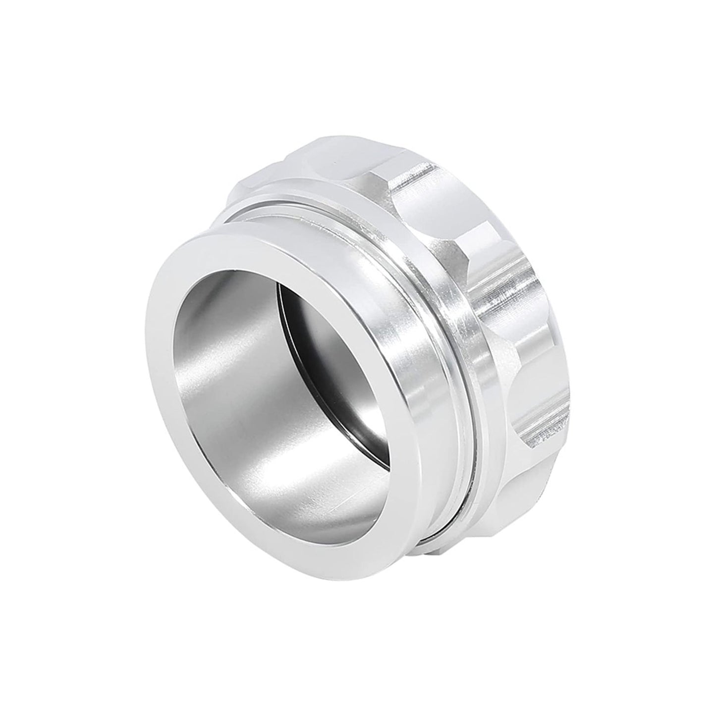 2" Aluminium Alloy Weld-On Filler Neck And Cap Suitable For Oil Fuel Water Tank Silver-0