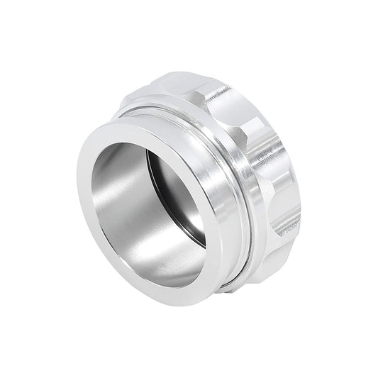 2" Aluminium Alloy Weld-On Filler Neck And Cap Suitable For Oil Fuel Water Tank Silver-0