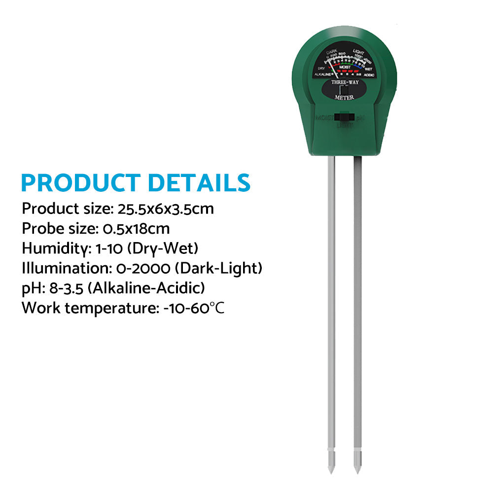 PH Meter TDS PPM Meter Soild PH Tester 3 in 1 for Home Water and Garden Soil Use-3