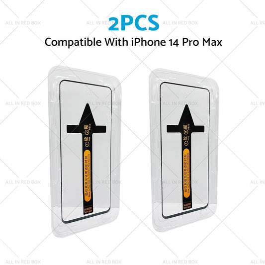 2PCS Tempered Glass Screen Protector Suitable For iPhone 14/ Pro/ Max/ Plus-1