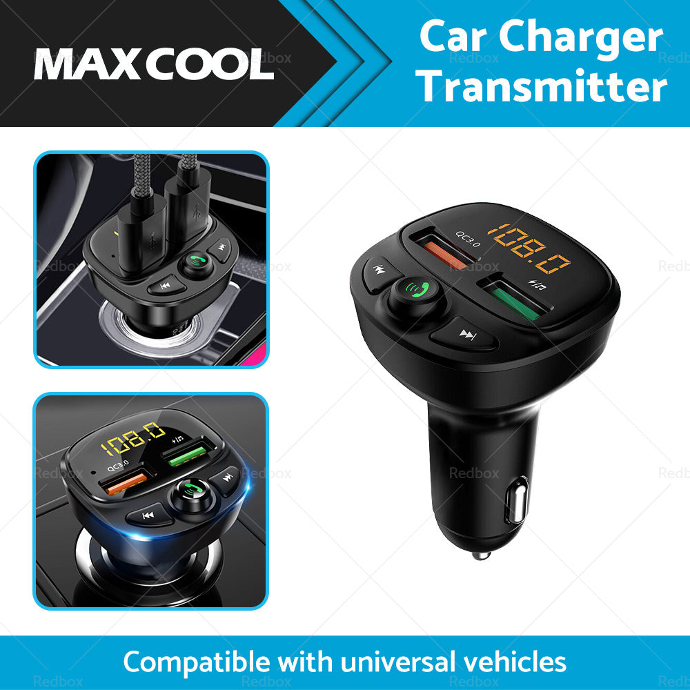Car Phone Charger Transmitter FM Radio for iPhone Android Wireless Adapter-2