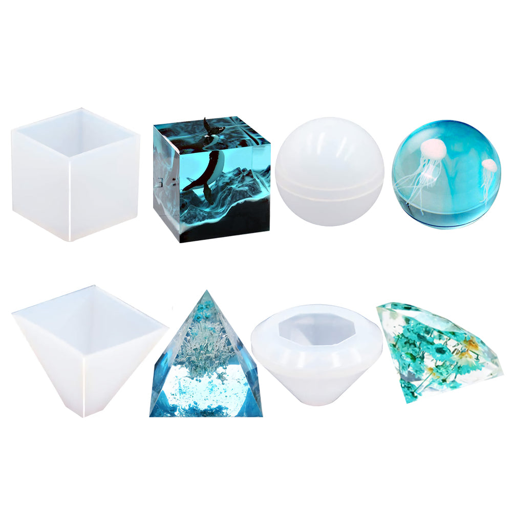 Snowflake Silicone Pendant Mold Making Jewelry Resin Necklace Mould Craft DIY 3D-45