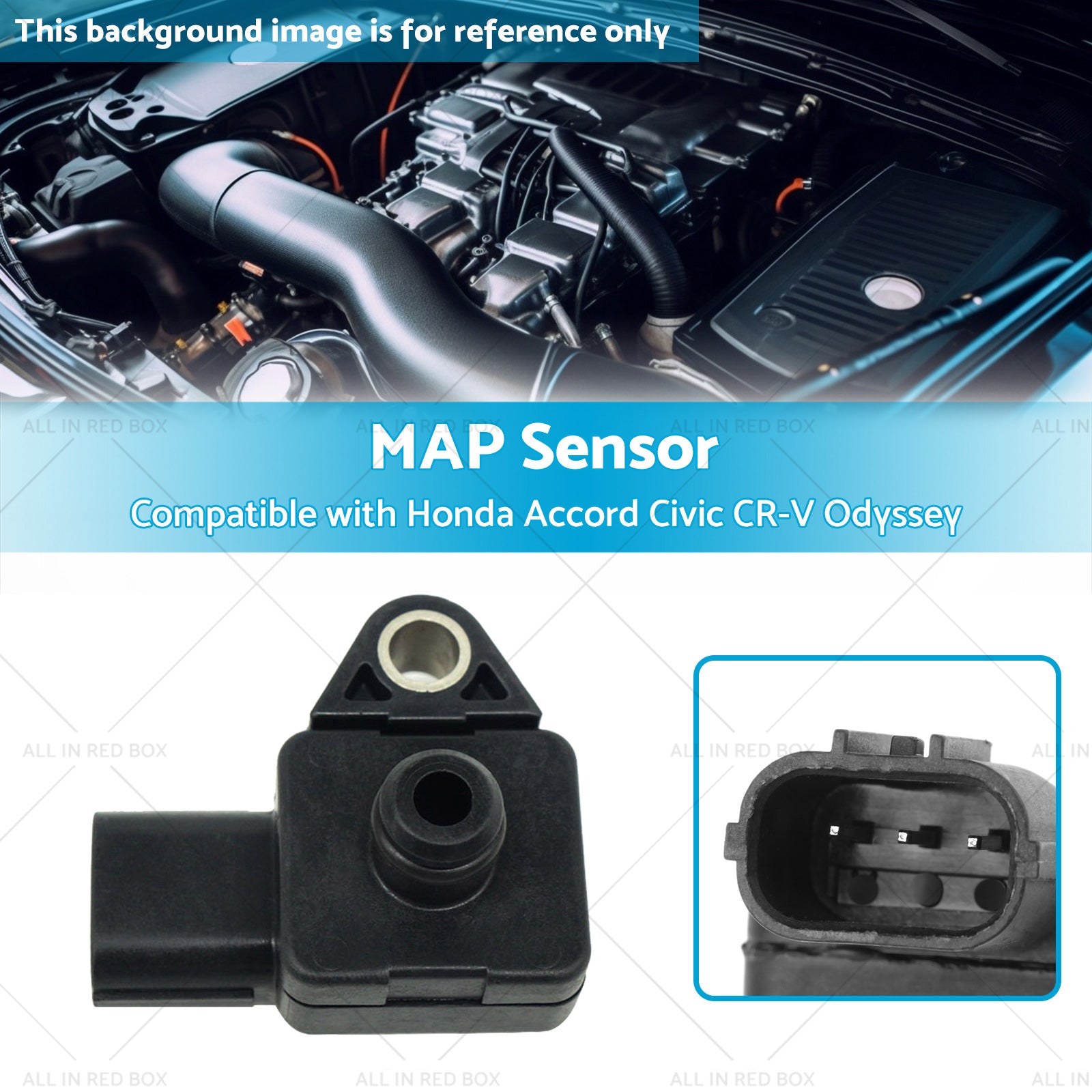 37830PGKA01 MAP Sensor Suitable for Honda Accord Civic CR-V Odyssey Acura MDX-2