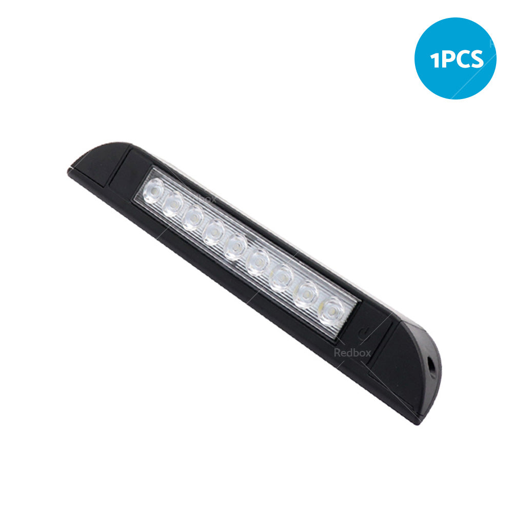 256mm 12V 9 LED Awning Light Touch Switch Strip Bar Caravan Camper Boat Marine-5