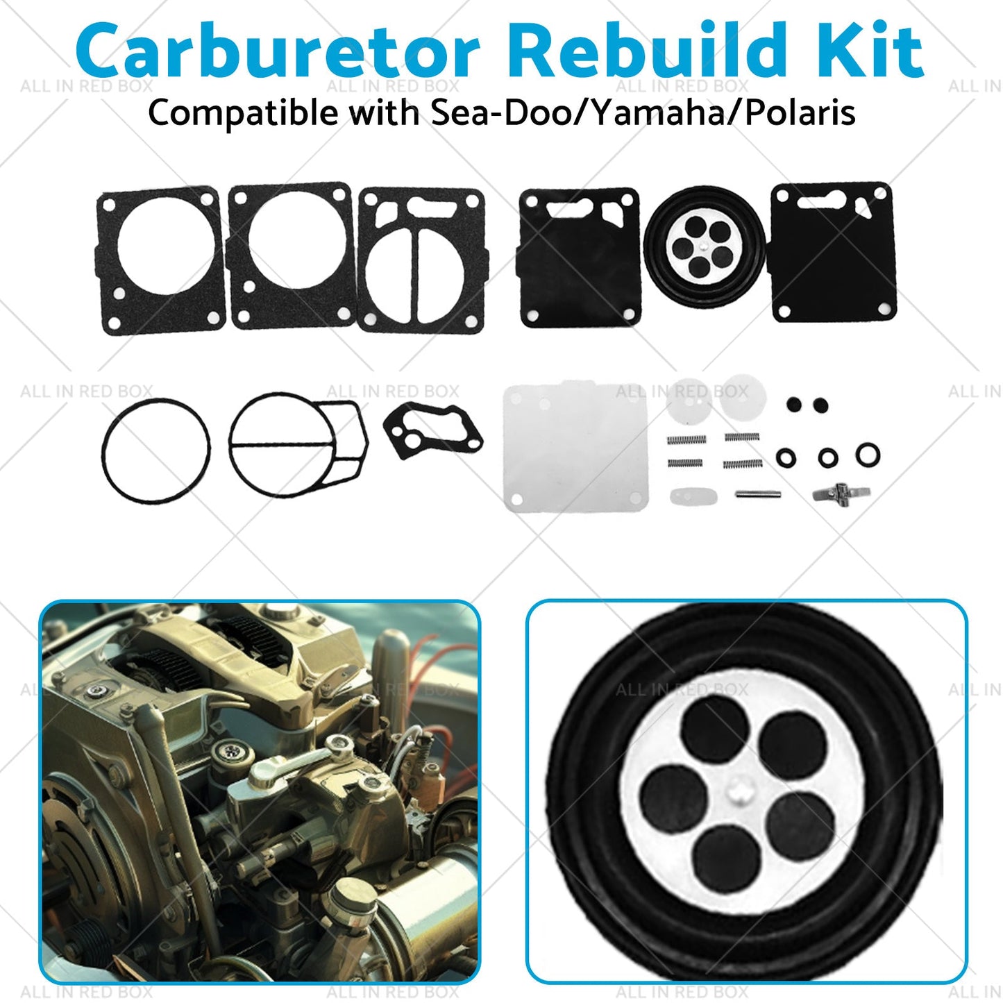 Carburetor Carb Rebuild Repair Jet Kit Suitable Sea-Doo SP SPI SPX HX GS GSI GSX-3