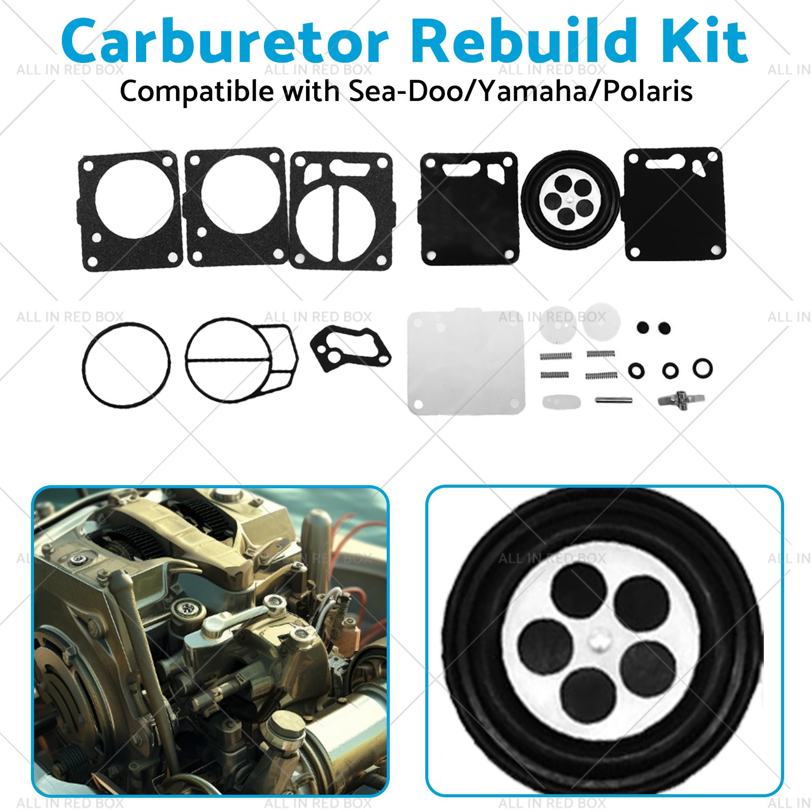 Carburetor Carb Rebuild Repair Jet Kit Suitable Sea-Doo SP SPI SPX HX GS GSI GSX-3
