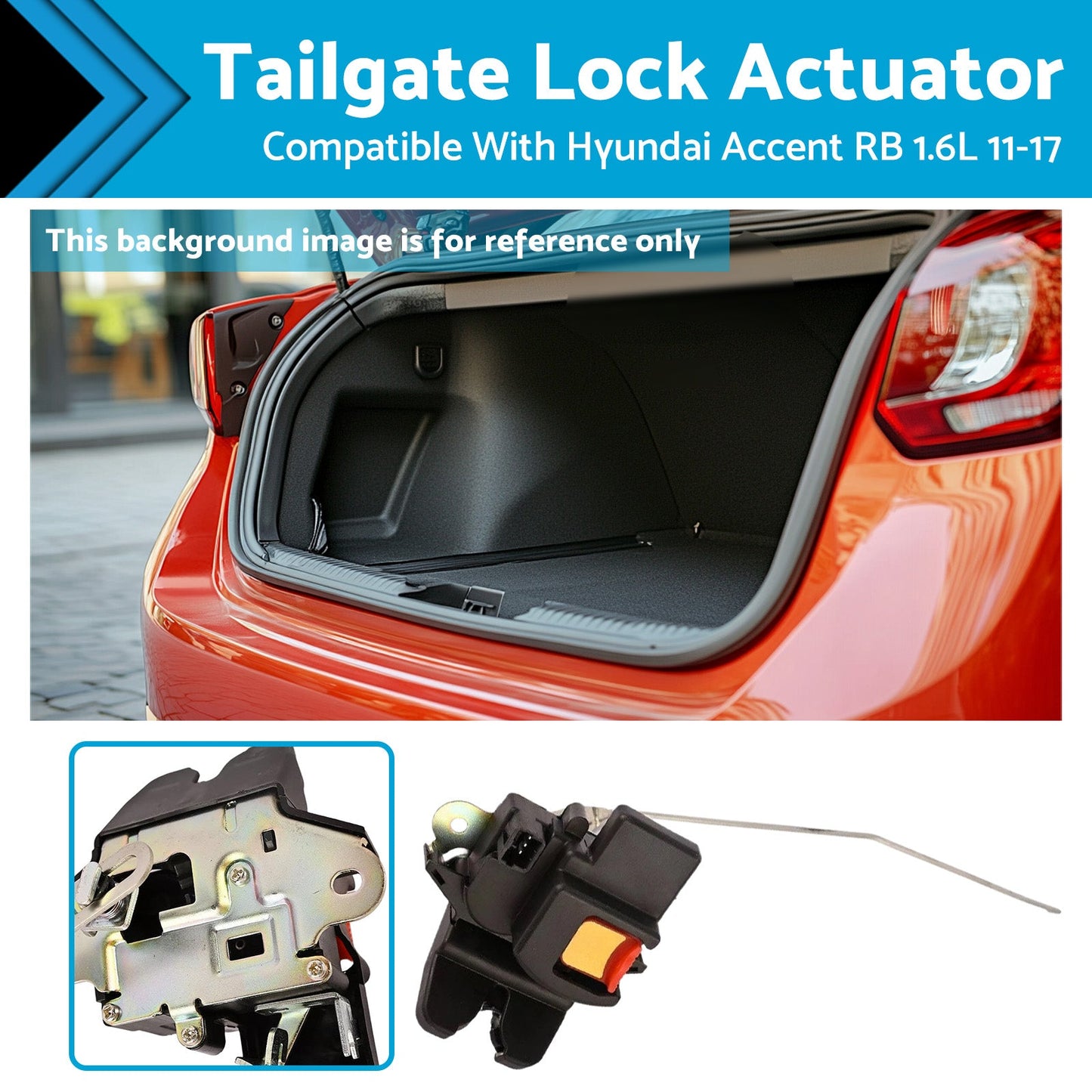 Tailgate Lock Actuator Suitable For Hyundai Accent RB Sedan 1.6 Petrol 2011-2017-0