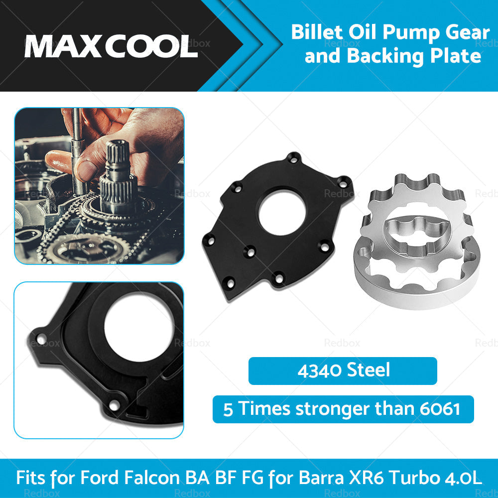 Billet Oil Pump Gears and Backing Plate Fits for Falcon BA BF FG Barra XR6 Turbo-2