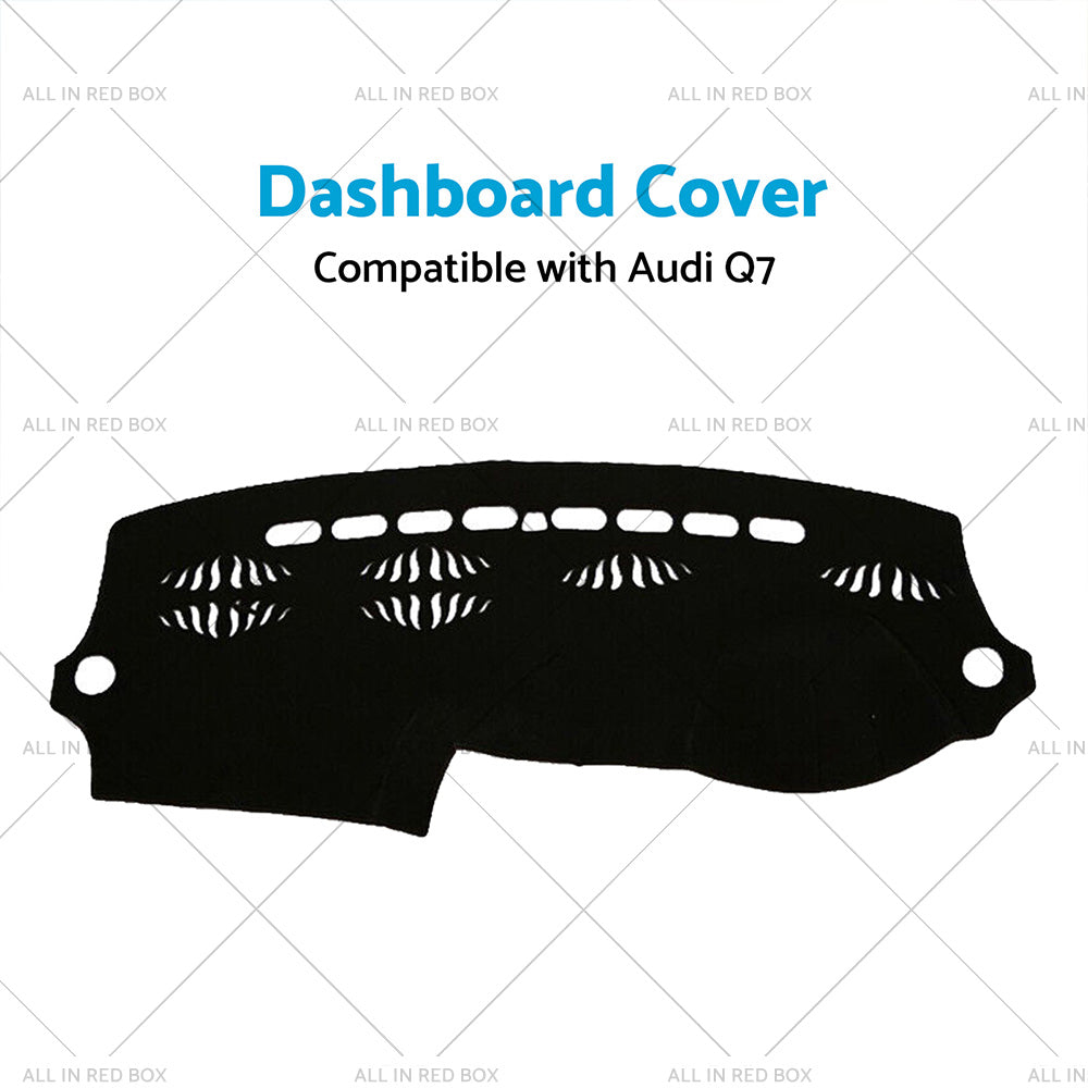Dashboard Cover Non-Slip Dash Mat Suitable for Audi Q7 4L 2006-2014 Black-1