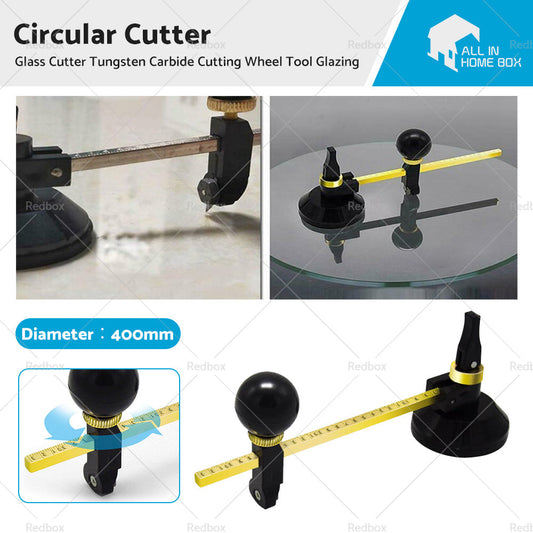 40cm Round Circle Glass Cutter Tungsten Carbide Cutting Wheel Tool Glazing-0