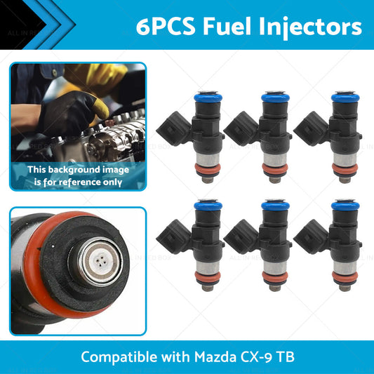 6PCS Fuel Injector Suitable For Mazda CX-9 CX9 TB 3. 7L CA CAY Petrol SUV 07-19-1