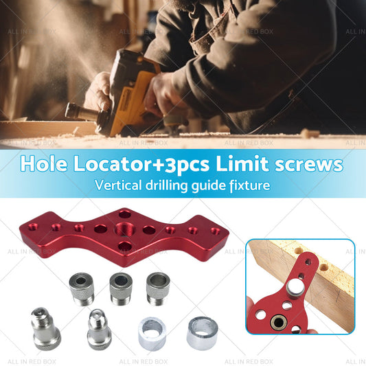 Drill Bit Vertical Pocket Hole Jig Dowel Drill Guide Self Centering Woodworking-1