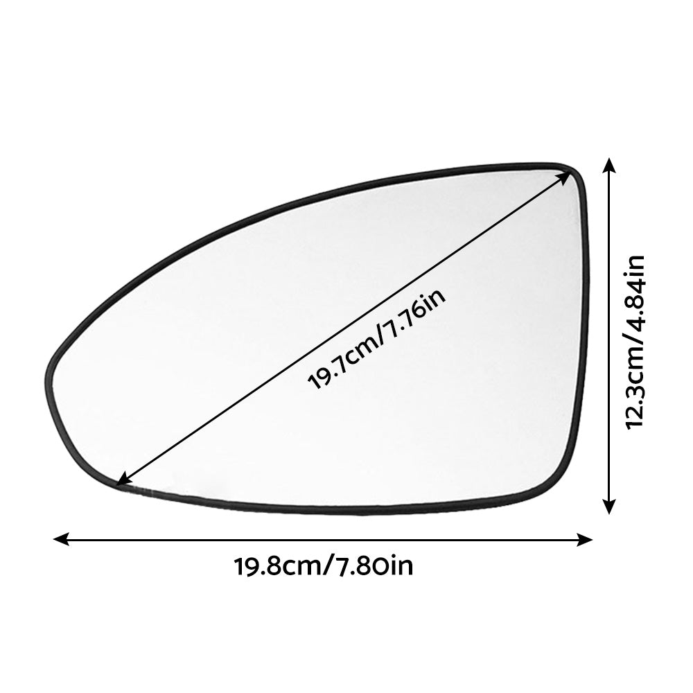 Left Side Mirror Glass With Base Suitable For Holden Cruze JG JH 2009-2016-4
