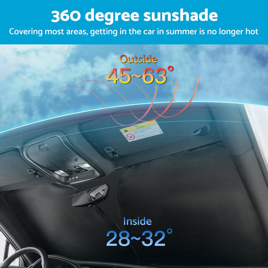 6 Layer WindScreen Sun Shade Suitable For MG MG3 2016- 2024 UV Protection-1