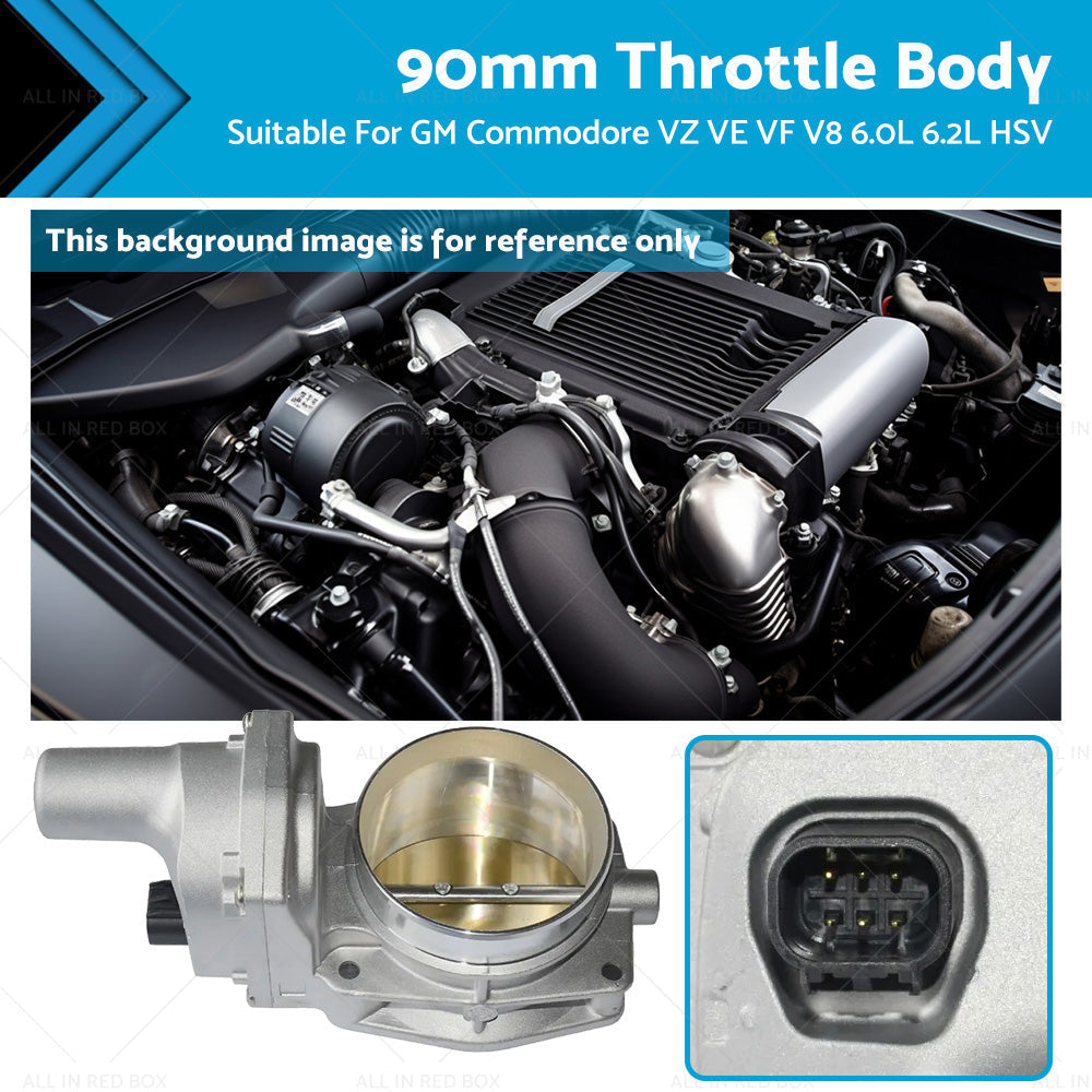Performance 90mm Throttle Body Suitable For GM Commodore VZ VE VF V8 6. 0 6. 2 HSV-0