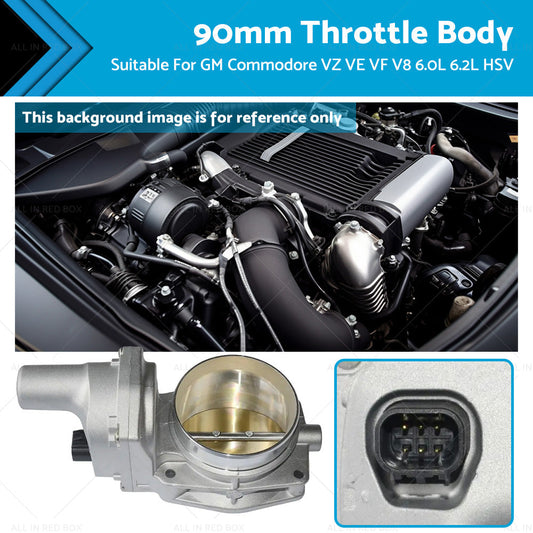 Performance 90mm Throttle Body Suitable For GM Commodore VZ VE VF V8 6. 0 6. 2 HSV-0