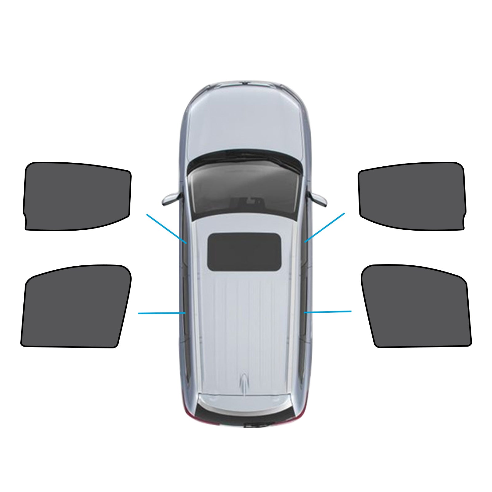 Car Magnetic Sun Blind Meshs Suitable for LDV T60 Ute 17-24 UVA&UVB Protection-2
