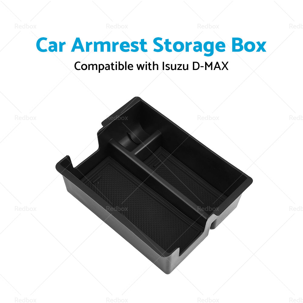 Black Center Console Armrest Storage Box Tray Suitable for Isuzu D-Max DMAX-3