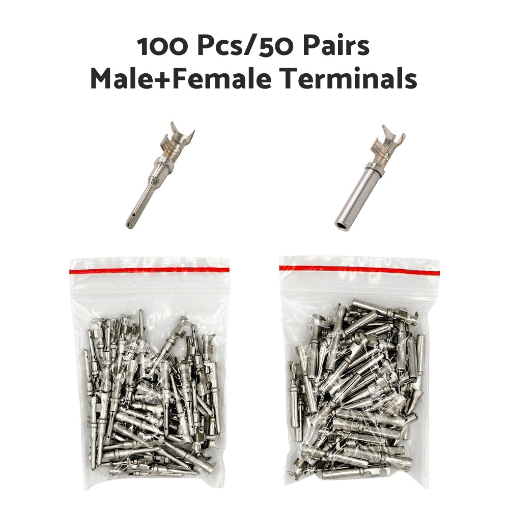 50 Pair Deutsch No. 16 Solid Terminal Connectors-4