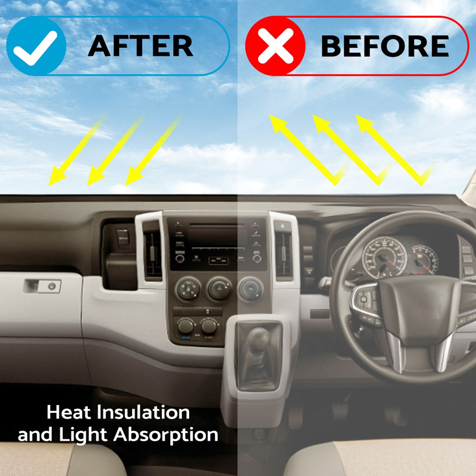 Dashboard Cover Pad Carpet Dash Mat Suitable For Honda CR-V 2023 Without HUD-4