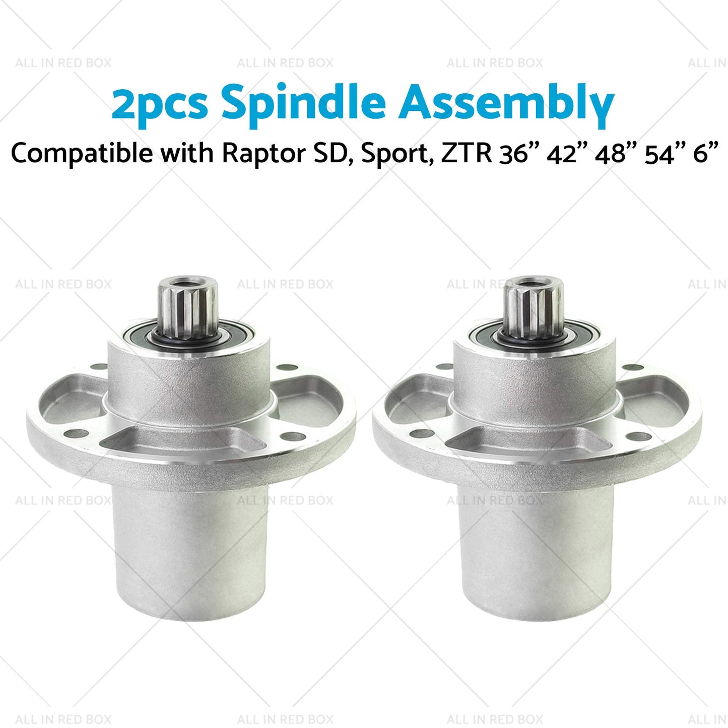 2x Blade Spindle Assembly Suitable for Raptor SD, Sport, ZTR 36'' 42'' 48'' 54''-2