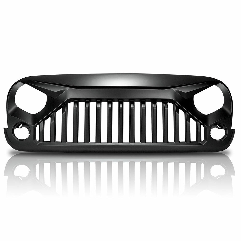Black Front Gladiator Grille Vander Grill Suitable For Jeep Wrangler JK Unlimited 2007-2018-0