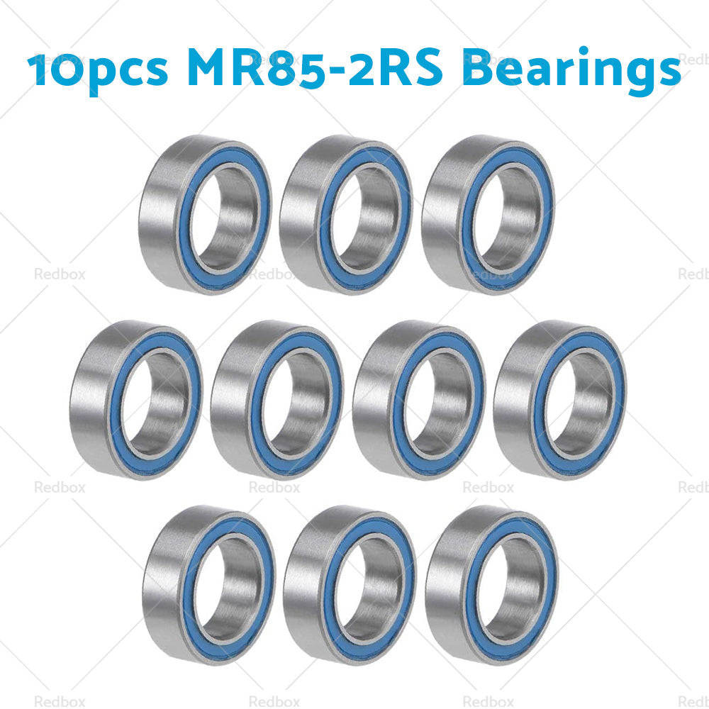 1/10x 5x8x2. 5mm Bearings PTFE Rubber Seals RC 2728 4606 5114 1213 B020 MR85-2RS-6