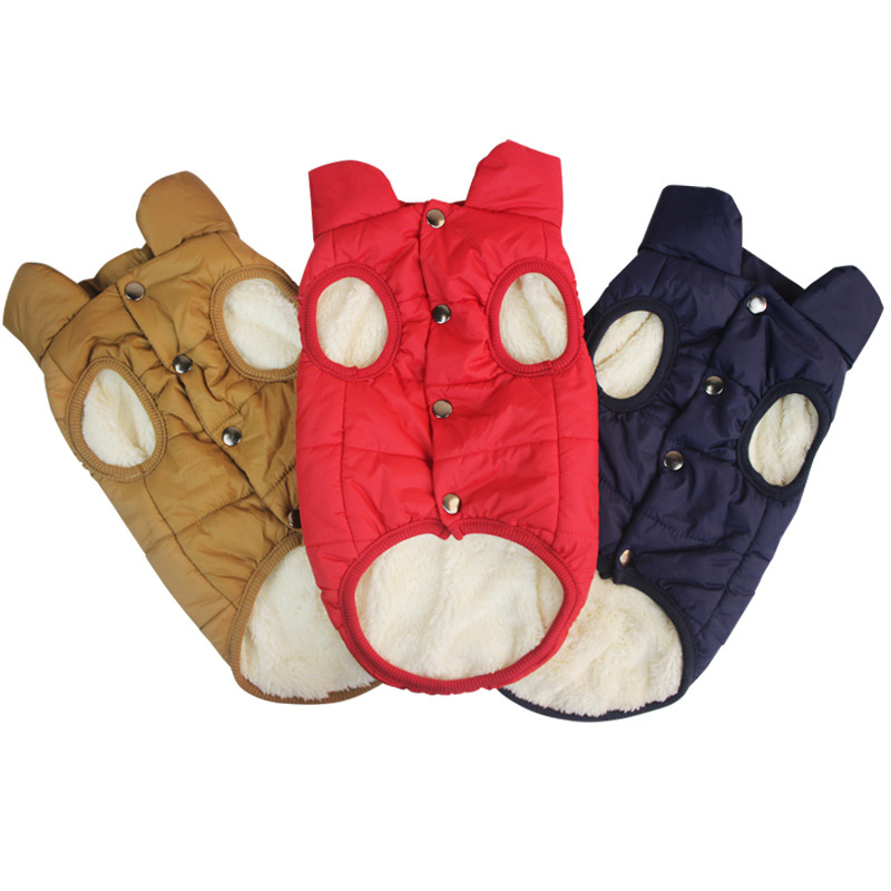 Pet Dog Warm Windproof Coat Fleece Jacket Jumper Sweater Winter Puppy Clothes AU-2