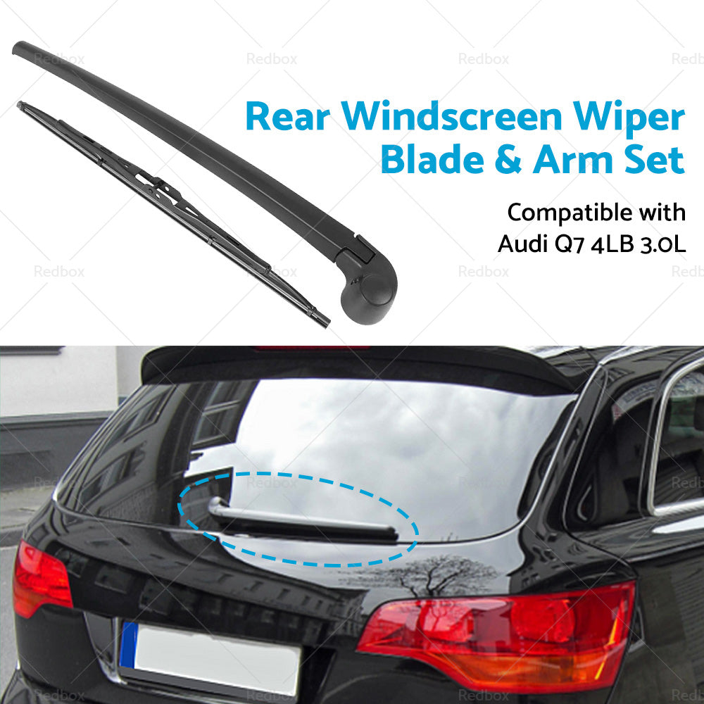 Rear Windscreen Wiper Blade  and  Arm Set Suitable for Audi Q7 4LB 06-15 4L0955425-3