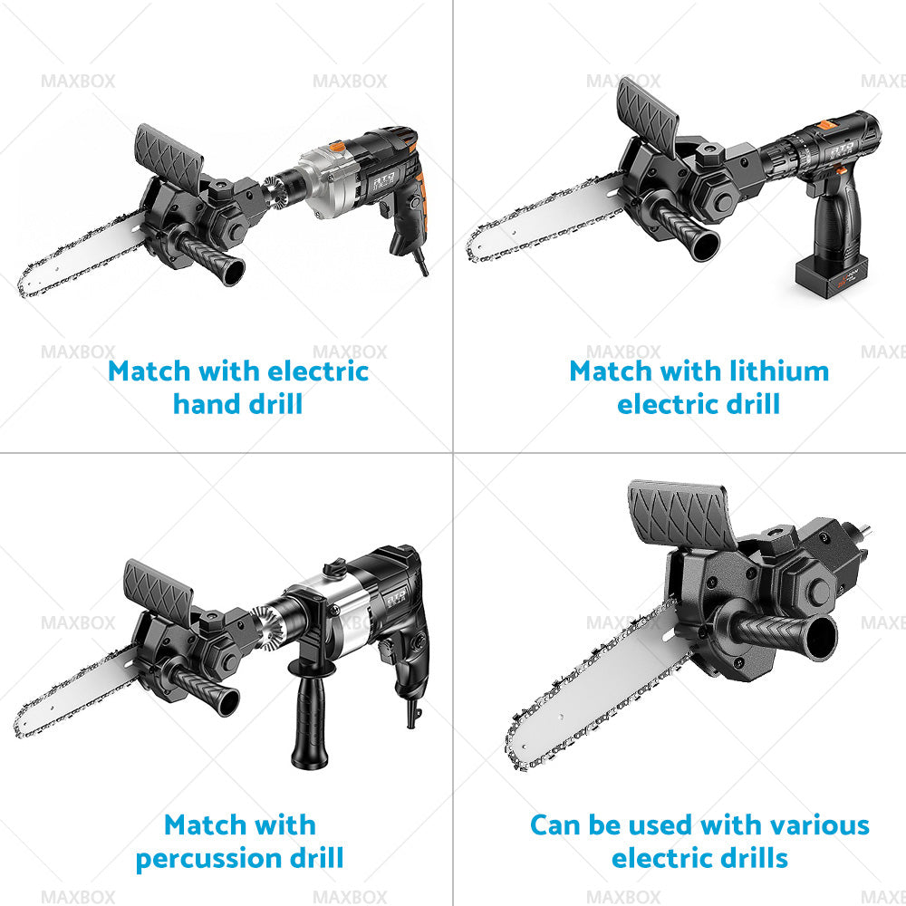 6 inch  Electric Drill Converter To Chain Saw Wrench Chain for Three-jaw Collet Drill-4