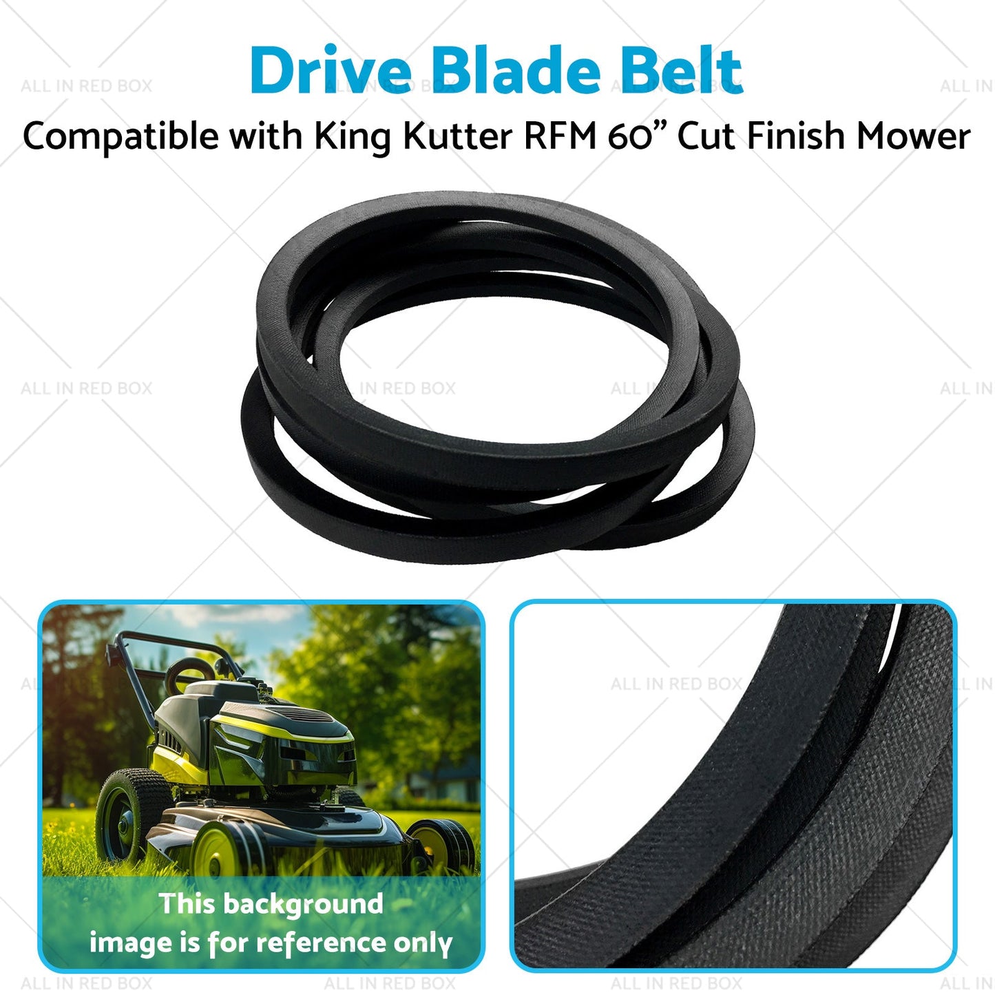 167133 Drive Blade Belt Suitable for King Kutter RFM 60 inch  Cut Finish Mower-4