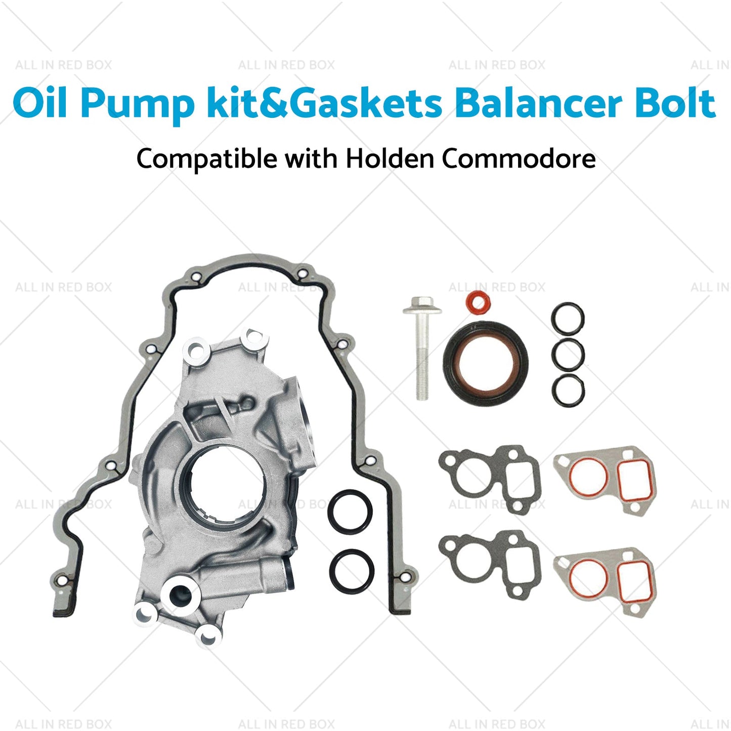High Volume LS Oil Pump kit and Gaskets Balancer Bolt Suitable for Holden Commodore-1