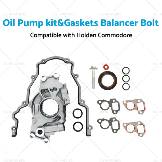 High Volume LS Oil Pump kit and Gaskets Balancer Bolt Suitable for Holden Commodore-1