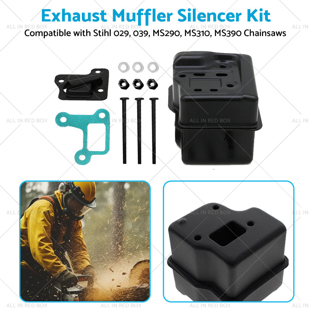 Exhaust Muffler Silencer Suitable For Stihl MS290 MS310 MS390 029 039 Chainsaw-3