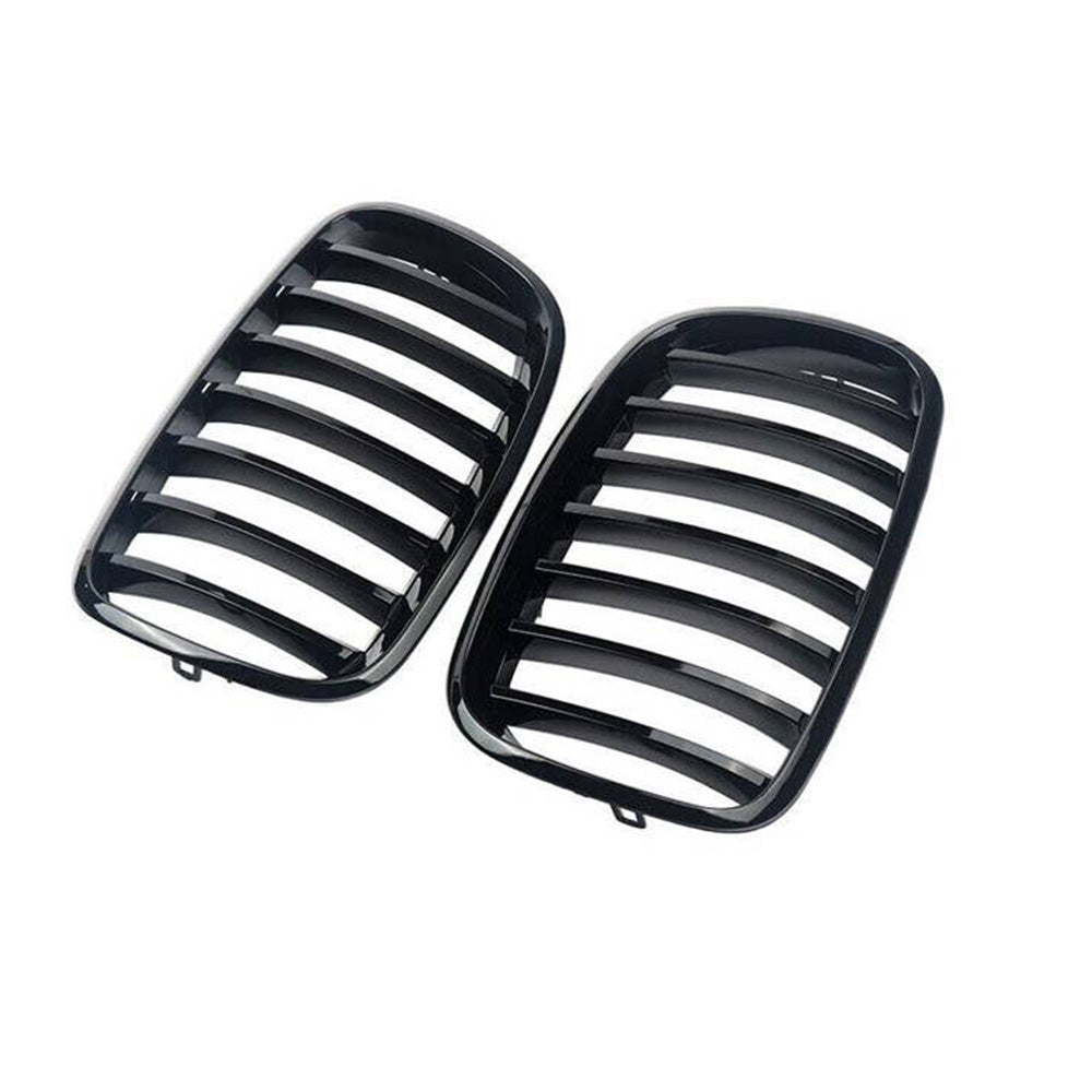 Front Bumper Kidney Grill Grille Gloss Suitable For BMW E70 X5 / E71 X6 2007-2013-3