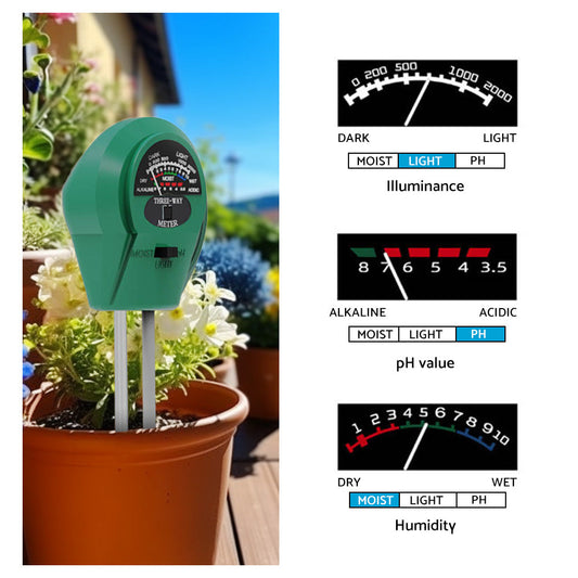 PH Meter TDS PPM Meter Soild PH Tester 3 in 1 for Home Water and Garden Soil Use-1