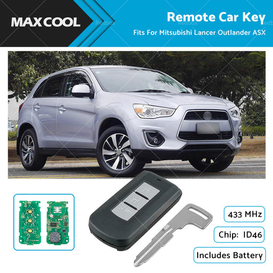 3 Buttons Remote Smart Car Key ID46 Fits For Mitsubishi Lancer Outlander ASX-0
