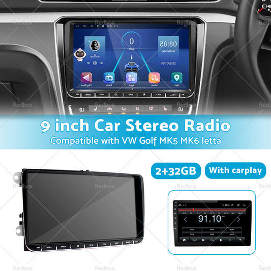 32GB Car Navi GPS WiFi CarPlay 9inch Android 11 Suitable for VW Golf MK5 MK6 Jetta-1